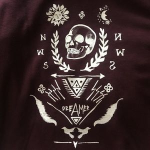 Kendall and Kylie Maroon Sweater - L